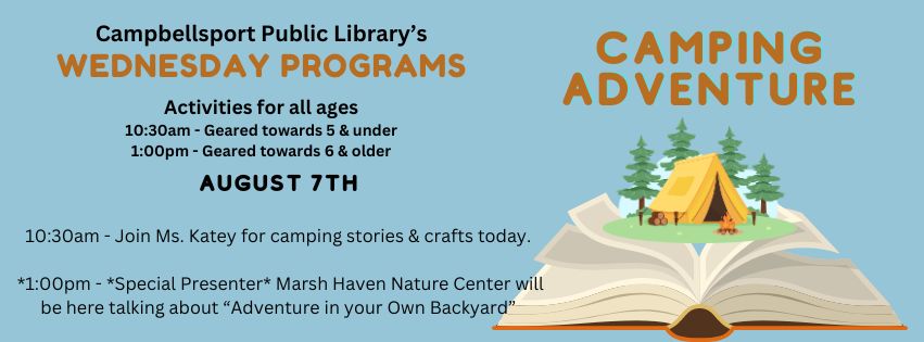 Adventure Begins at Your Library: Camping Adventure