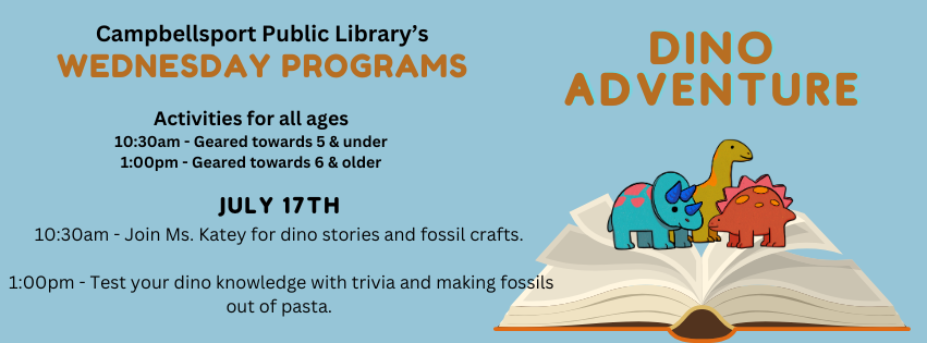 Adventure Begins at Your Library: Dinosaur Week