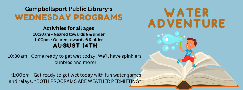 Adventure Begins at Your Library: Water Day!