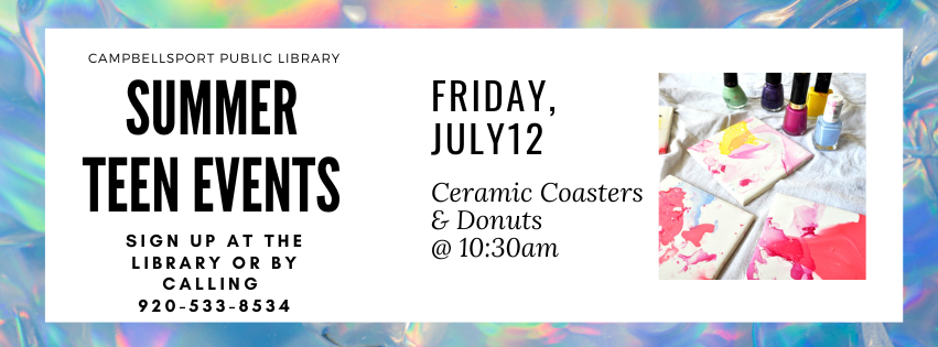 Teen Event: Ceramic Coasters and Donuts