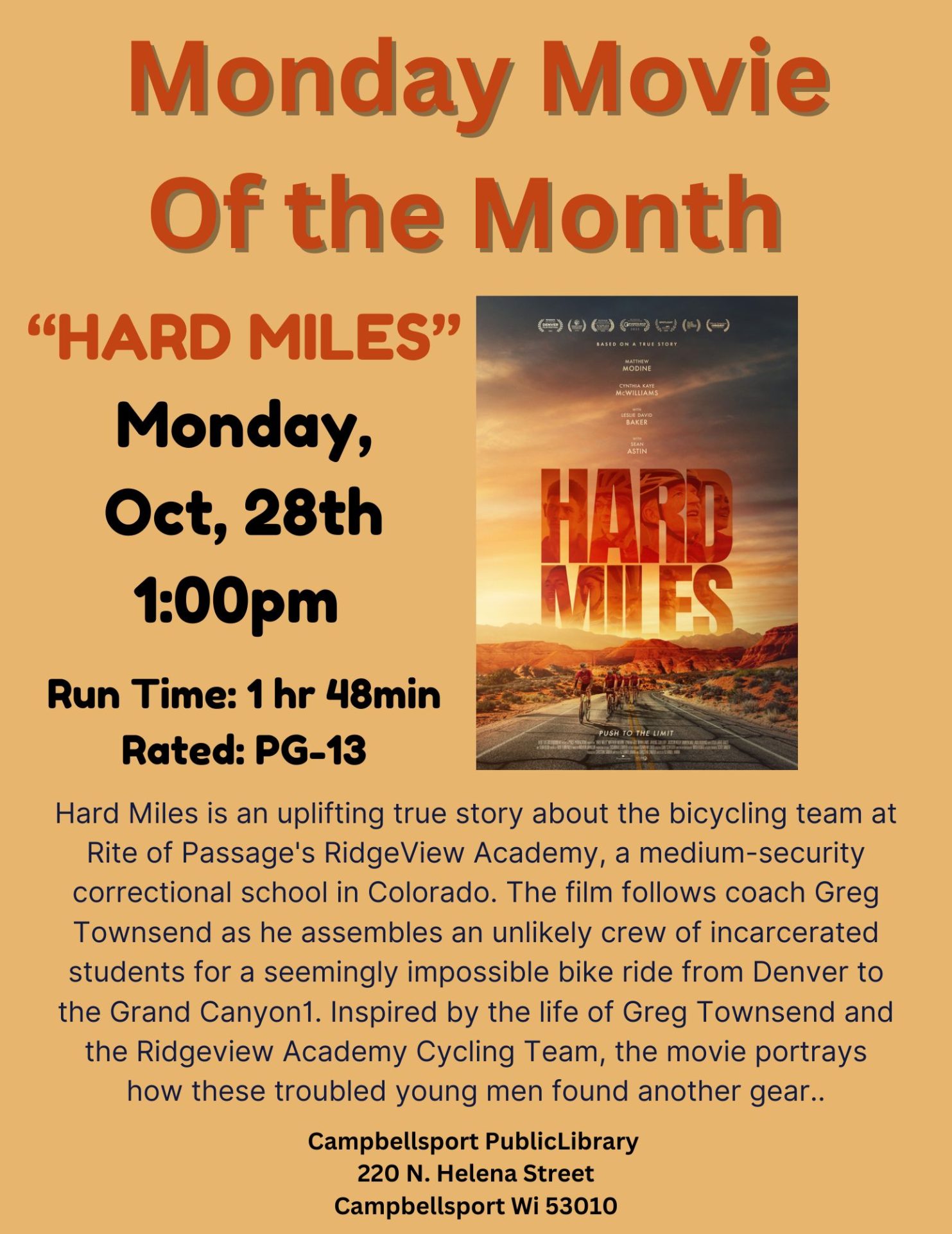 Monday Movie: Hard Miles