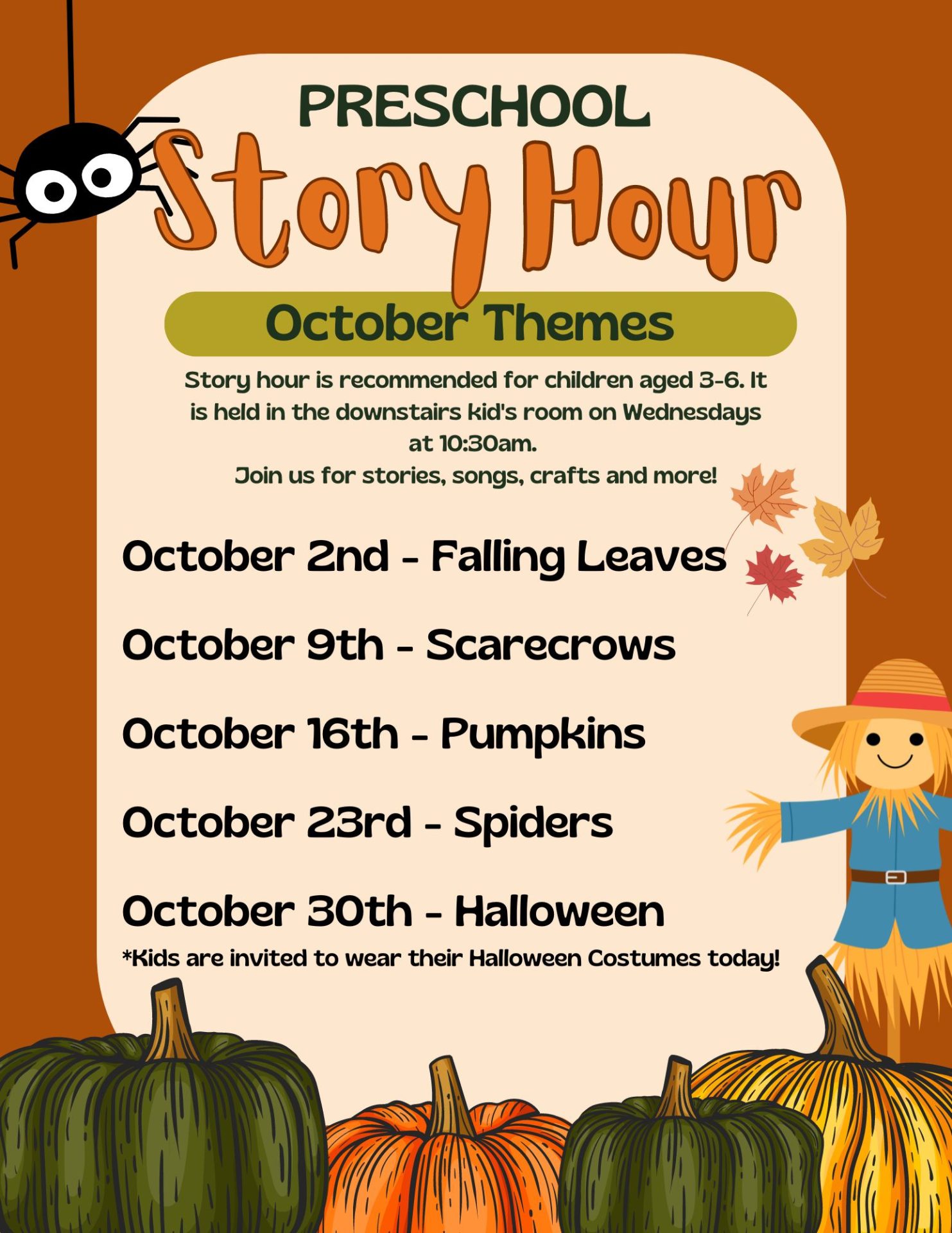 Preschool Story Hour- October