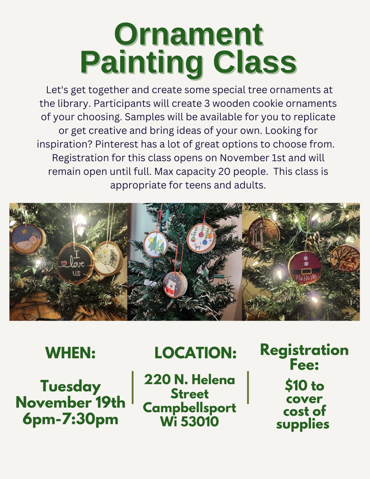 Ornament Painting Class