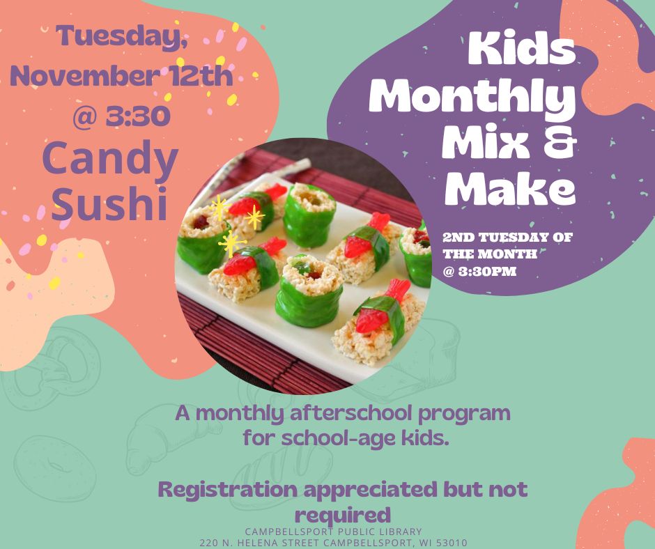 Kids Monthly Mix & Make – Candy Sushi