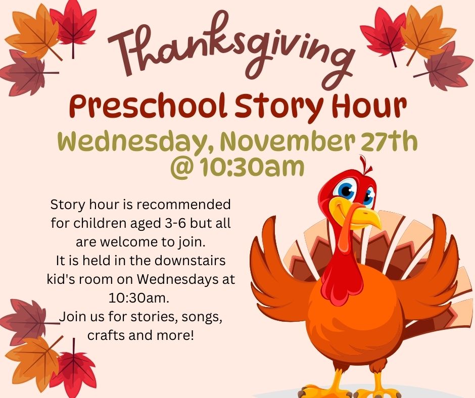 Preschool Story Hour – Thanksgiving