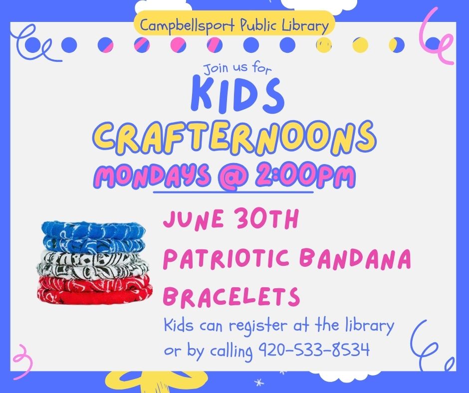 Patriotic Bandana Bracelets – Kids Crafternoon