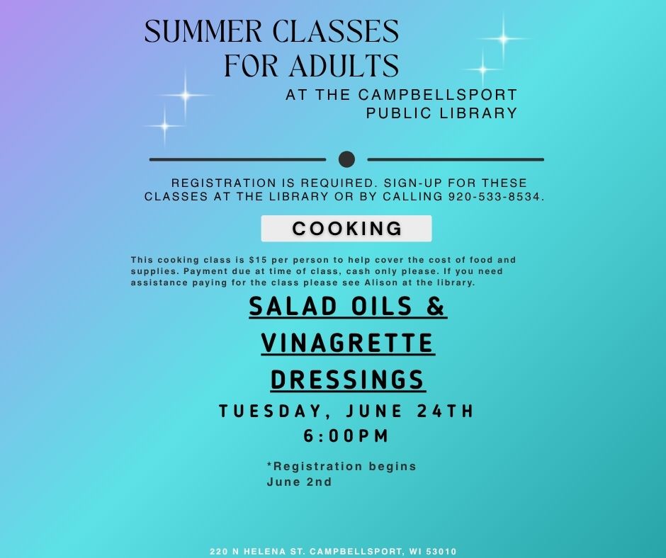 Salad Oils and Vinaigrette Dressings Class
