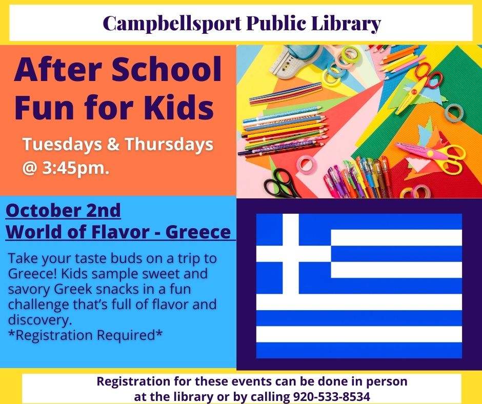 Afterschool Activities: World of Flavor