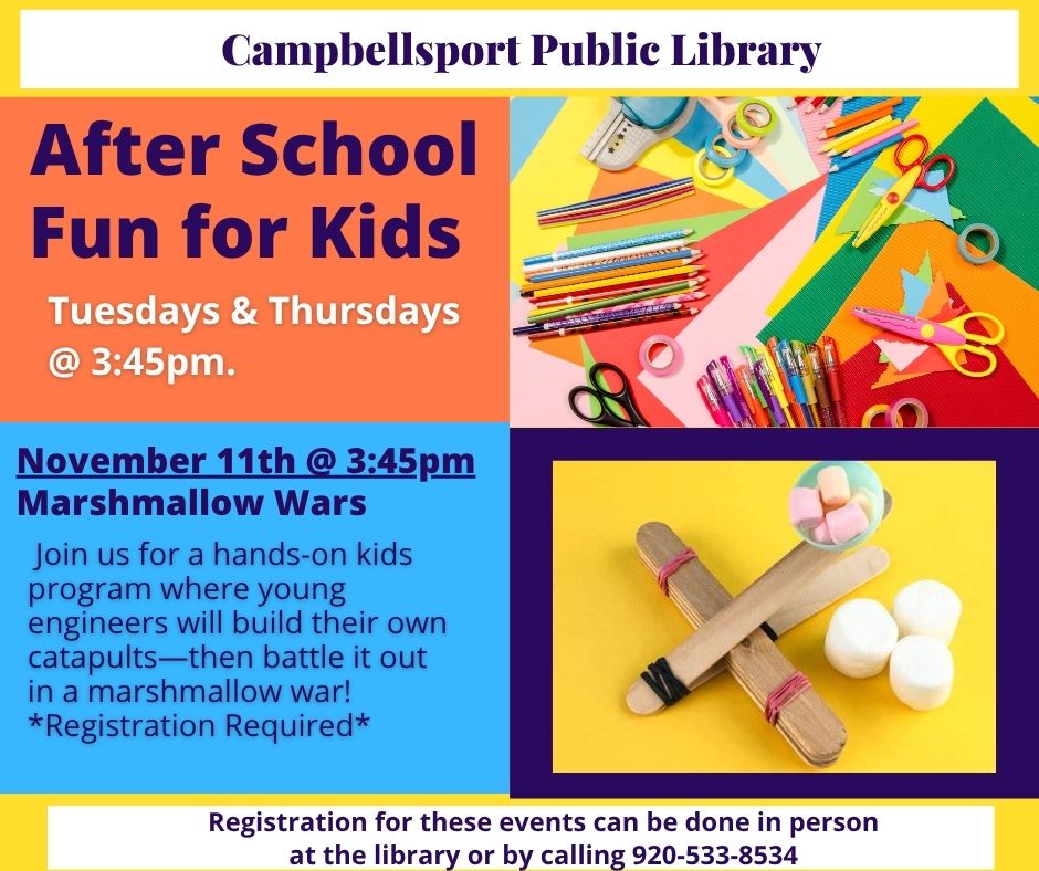 Afterschool Activities: Marshmallow Wars