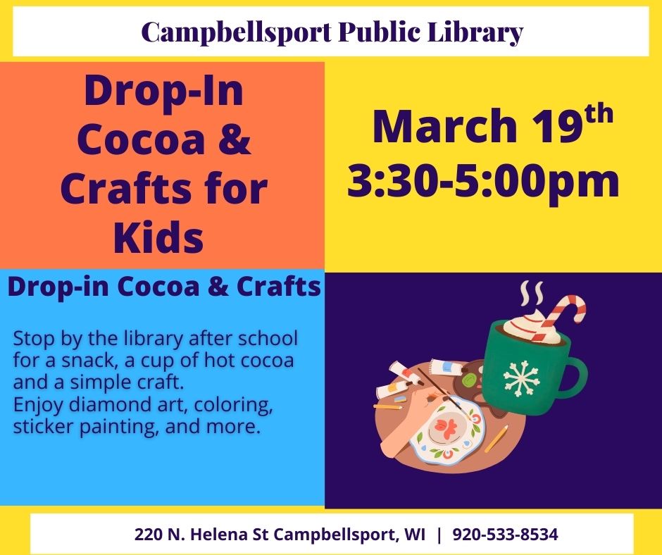 Kids Afterschool Drop-in Cocoa & Crafts