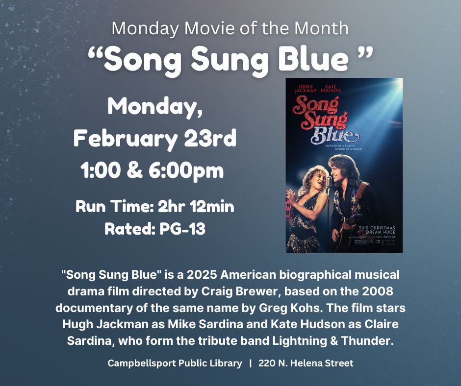 Free Showing of “Song Sung Blue”