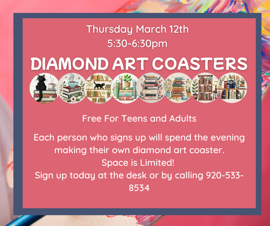 Diamond Art Coaster Class for Teens & Adults
