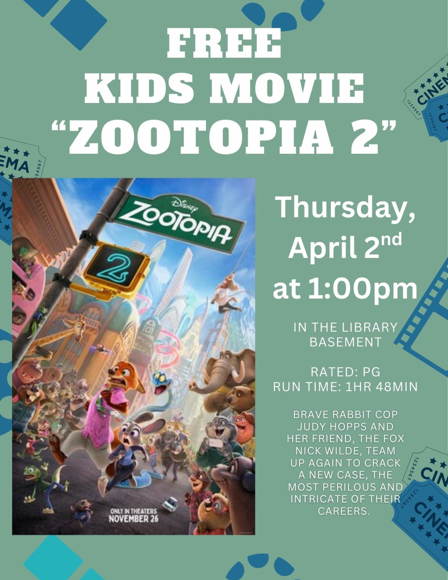 Zootopia 2 Free Showing