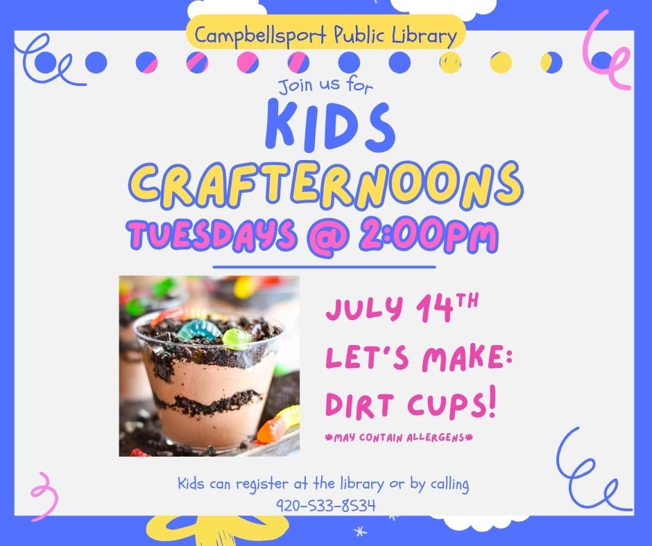 Crafternoon – Dirt Cups