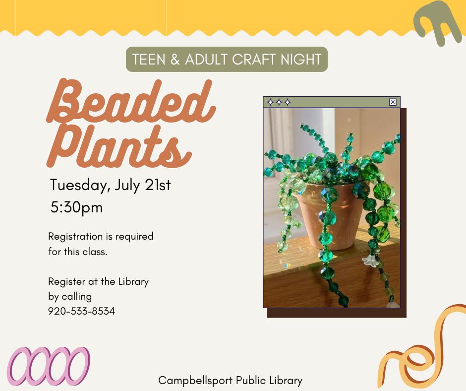 Beaded Plants Craft Night